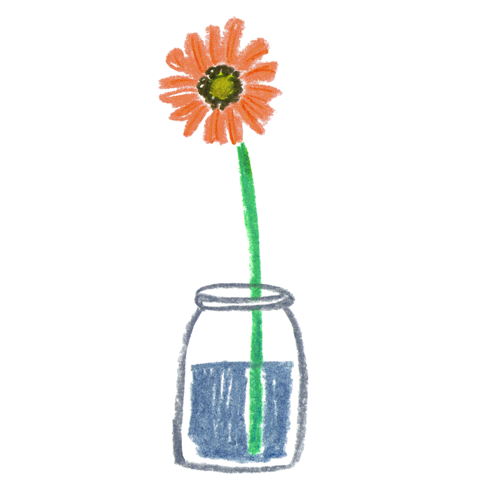 ボランティアのアイコンイラストでお花のイラストを使います